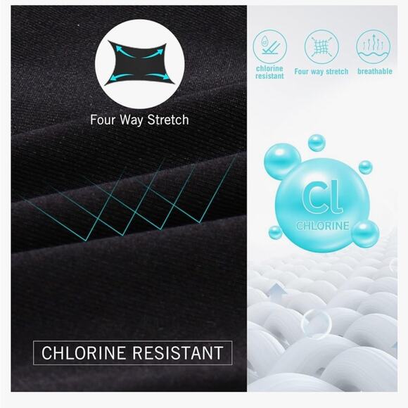 Baleaf Black Training Swimsuit Woman Size 32 Fly Back Adjustable Straps - Picture 9 of 12